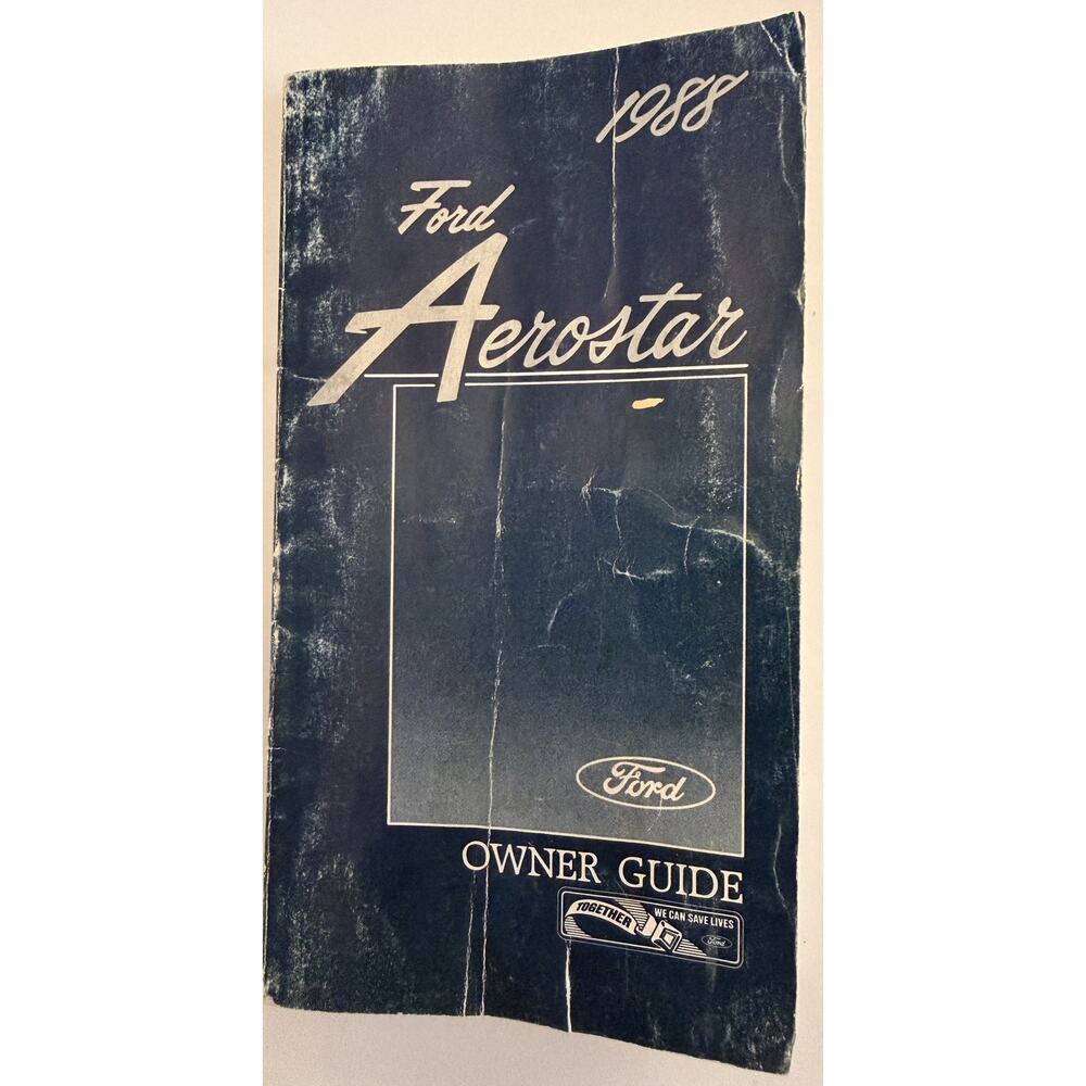 1988 Ford Aerostar Owner's Manual FPS-12033-88-B
